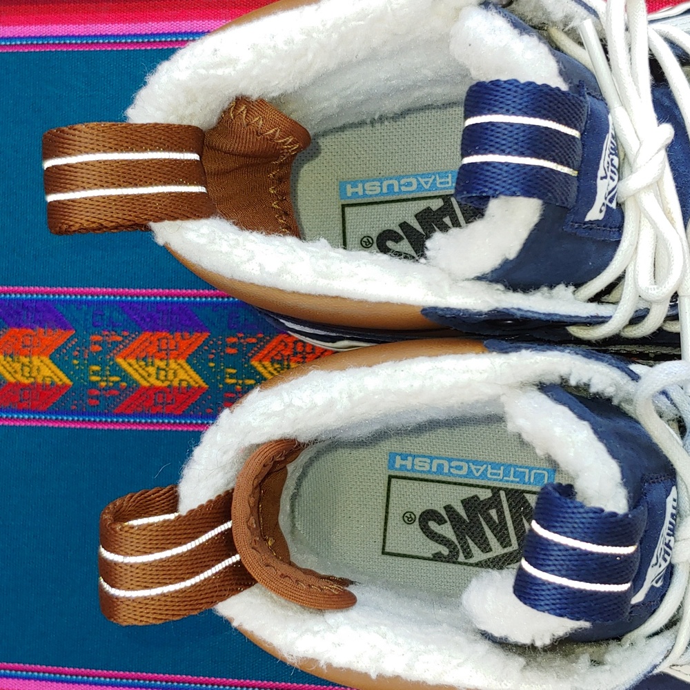 Vans Sk8-Hi MTE-2.0 DX Insulated Shoes Blue and Cream Men's 7 Women's 8.5 - Picture 9 of 17